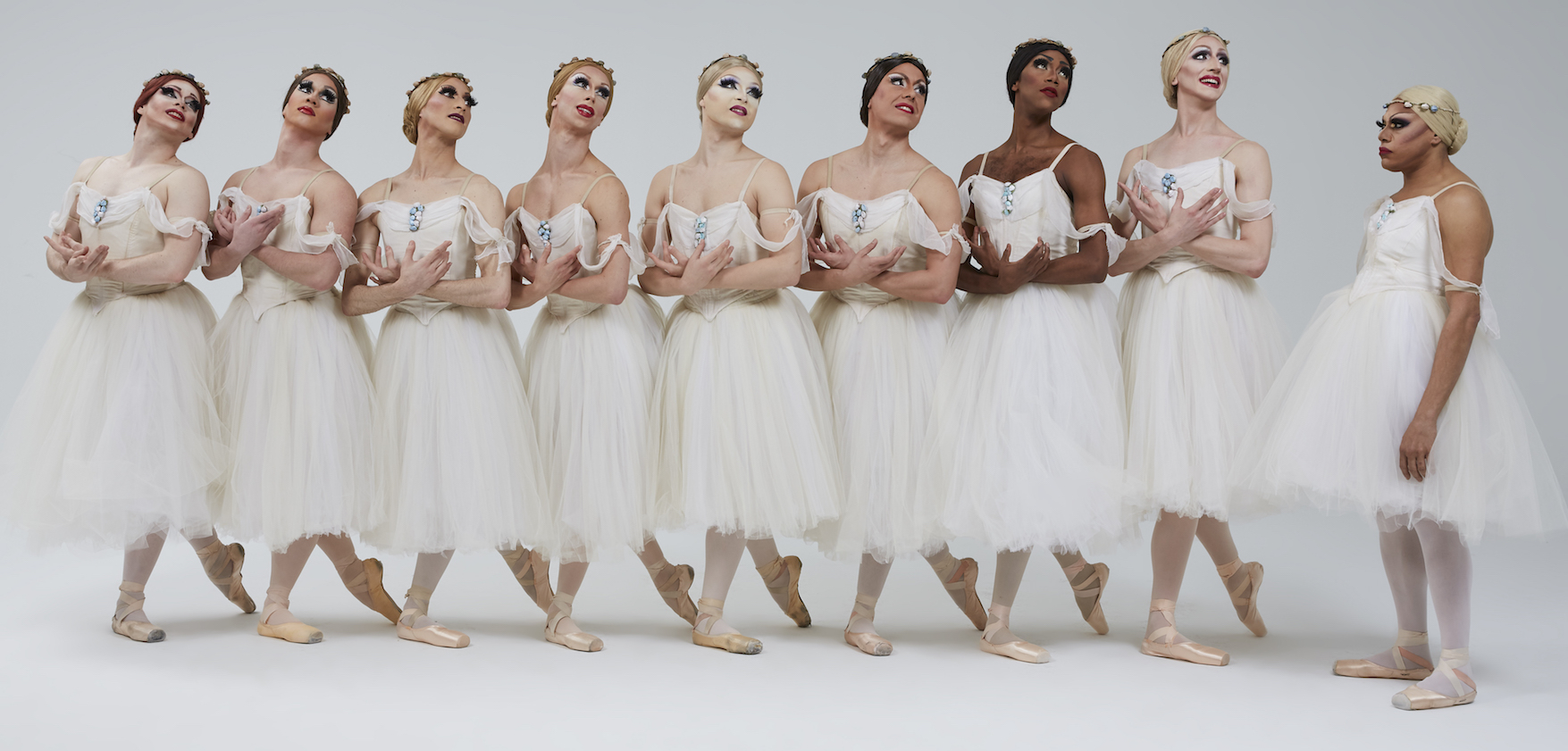 Les Sylphides by Les Ballets Trockadero de Monte Carlo. Photo: Zoran Jelenic