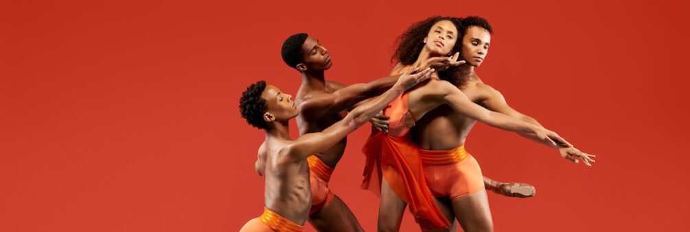 Dance Theatre of Harlem. Dancers: Anthony Santos, Derek Brockington, Amanda Smith, Dylan Santos. Photo: Rachel Neville