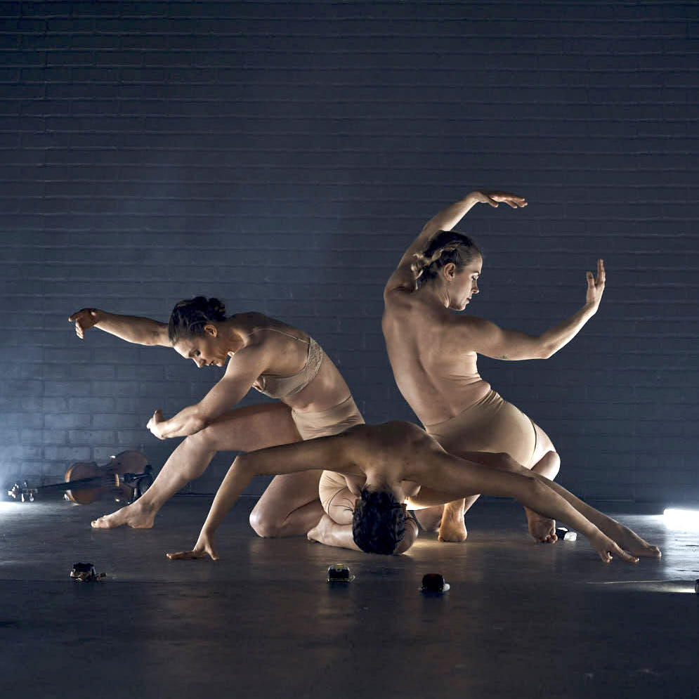 Luminaries by Noble Riot Dance Theatre. Dancers: Alia Saurini, Finley Rose, Kayla Henry. Photo: Joshua Lawrence