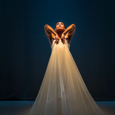 Ōkāreka Dance Company. Dancer: Nancy Wijohn. Photo: Alex Efimoff